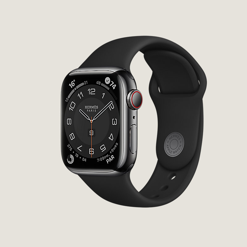 高い品質 Apple Watch HERMES series8 41mm ブラック agapeeurope.org